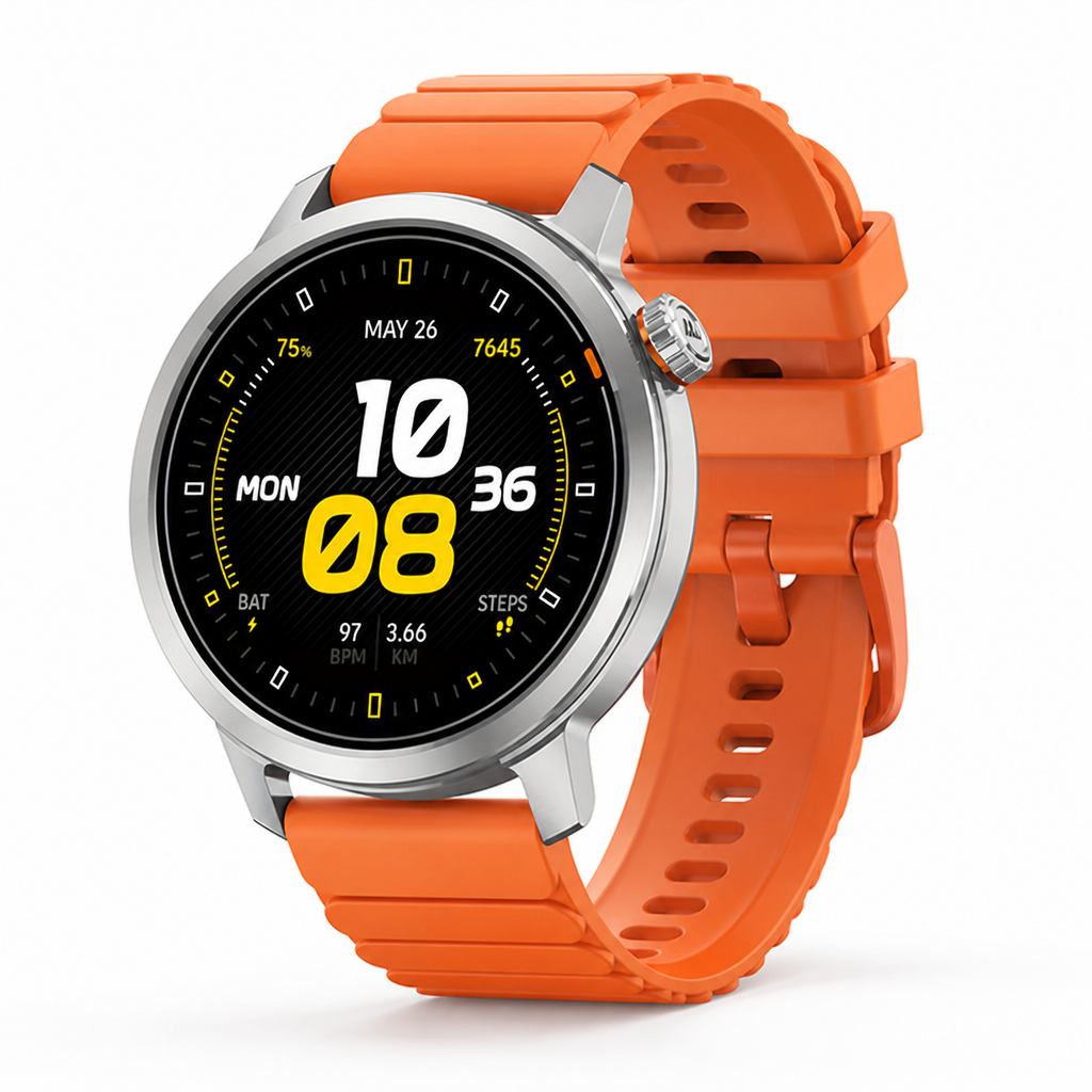 AMOLED Always-On & Long Battery Life Fitness Smartwatch