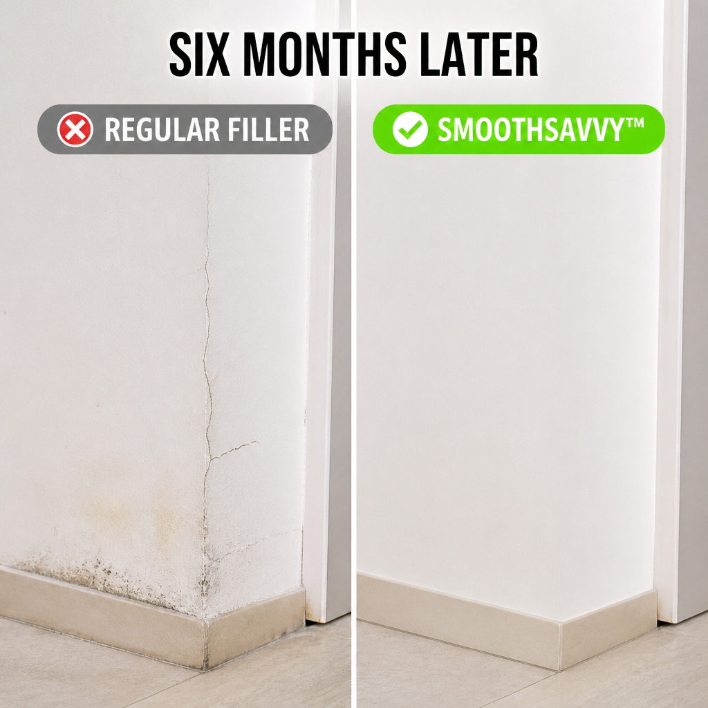 SmoothSavvy™ — Fix Cracks, Holes & Water Stains All in One Afternoon