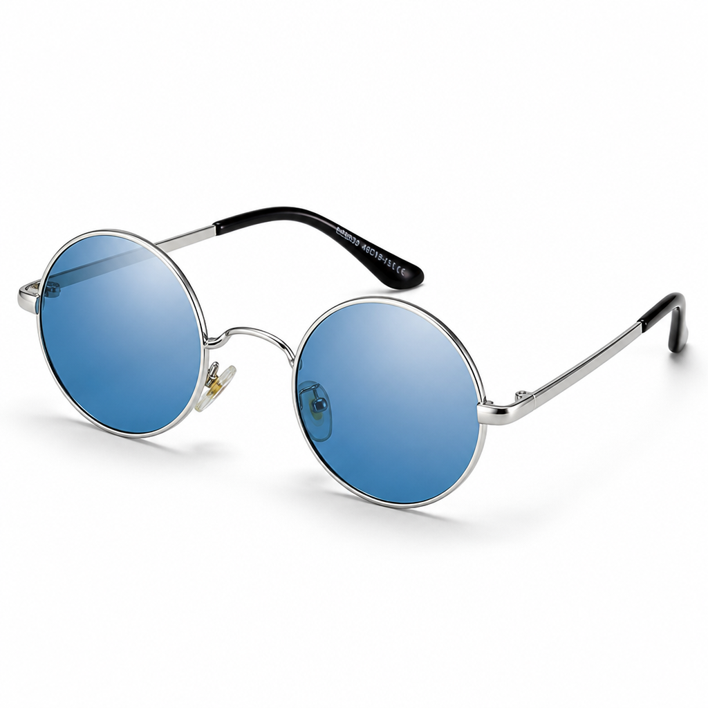 Polarized & UV-Blocking Retro Round Sunglasses