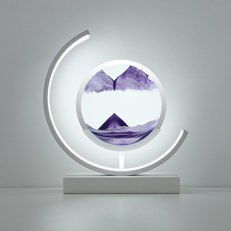 ZenGlow LED Table Lamp | Artistic Sand Motion Light