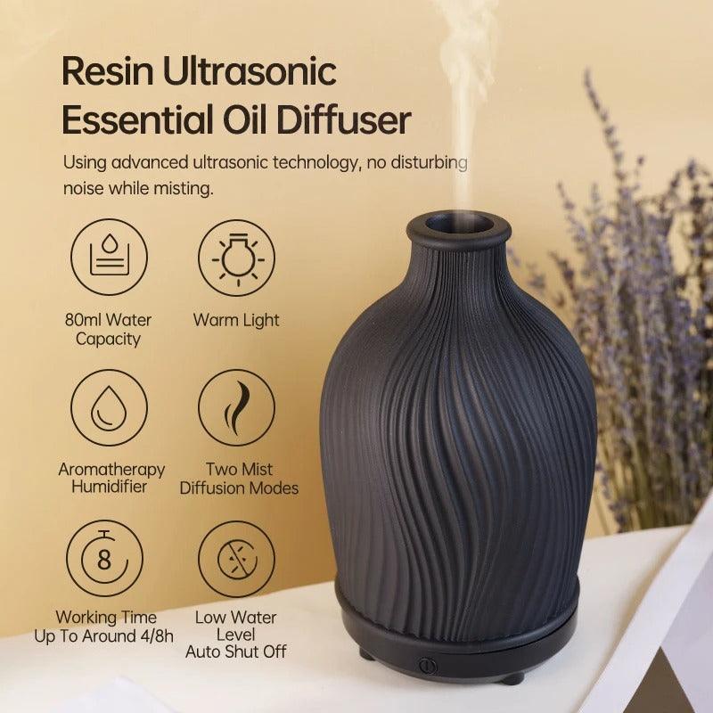 Boho Vase Humidifier with Ultrasonic Essential Oil Diffuser
