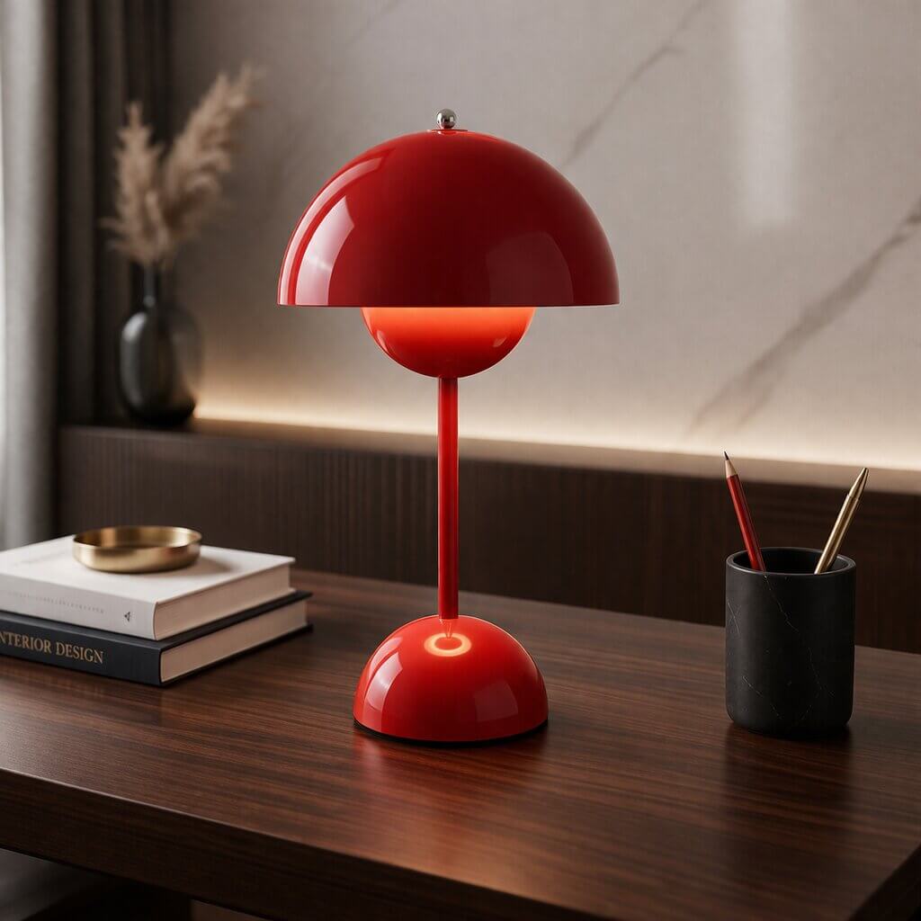 Elegant Wireless LED Table Lamp | Dimmable & Rechargeable