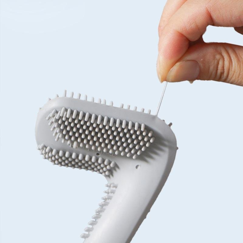 Toilet Brush | Triangular Tip | Scratch-Resistant TPR Scrubbing | Silly