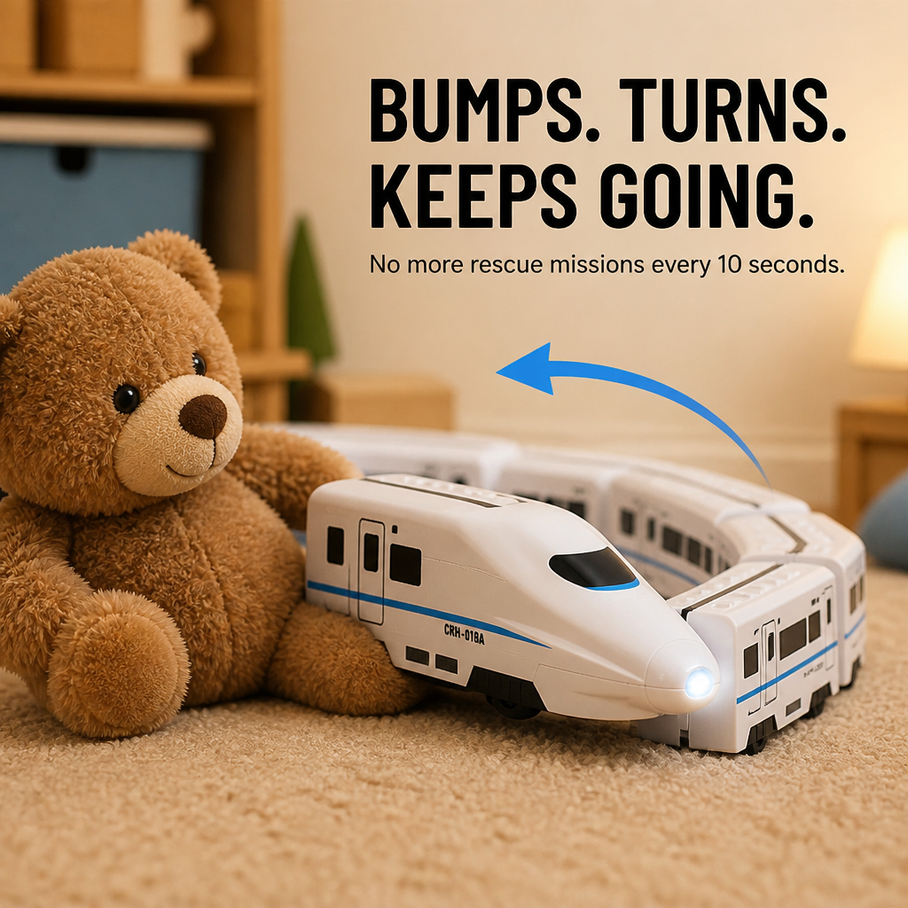 TrackMaster™ — Bypass the Tracks and Launch a Curving Bullet Train Anywhere