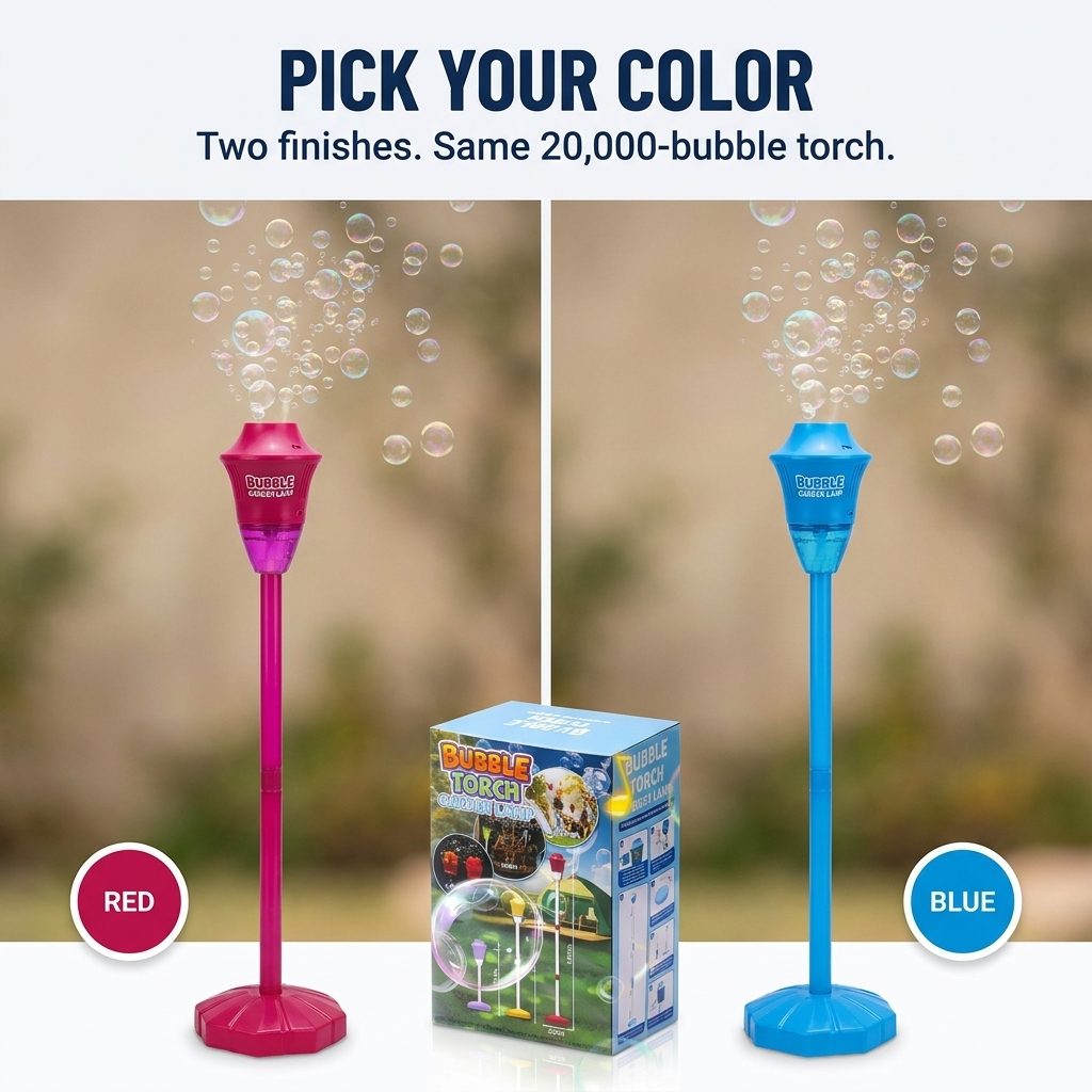 BubbleWhirl™ — Blast Every Party with 20,000 Bubbles, LED Lights & Tunes