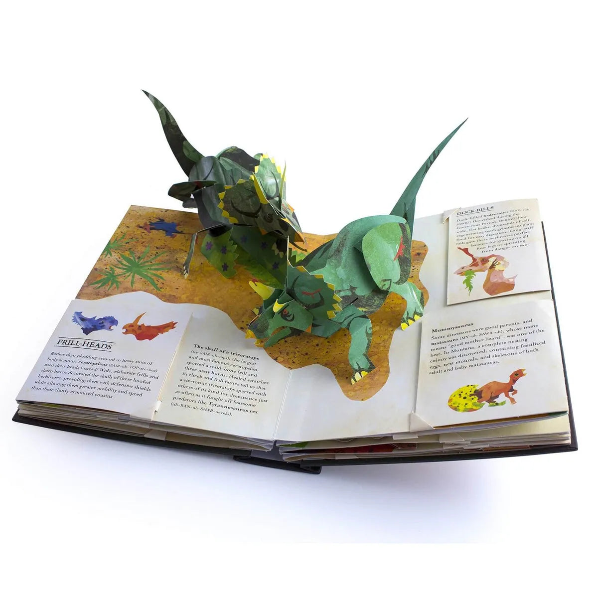 Hardcover 3D Dinosaur Book Featuring Sea Creatures and Learning Facts