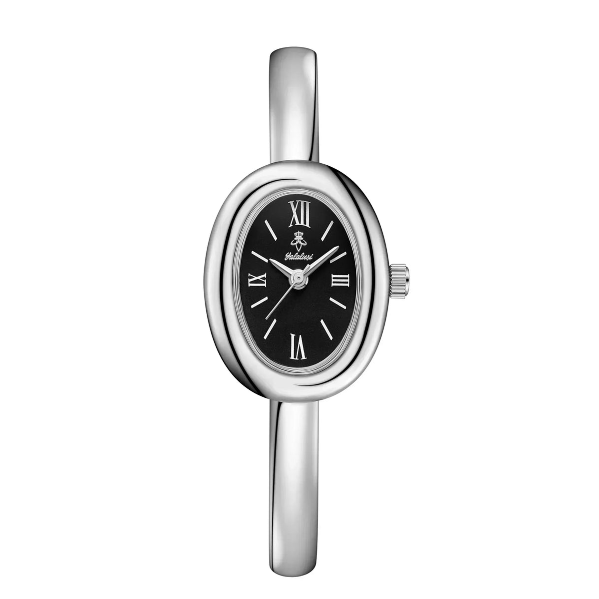 Women's Bracelet Watch in Oval Shape - Stylish Gold Finish