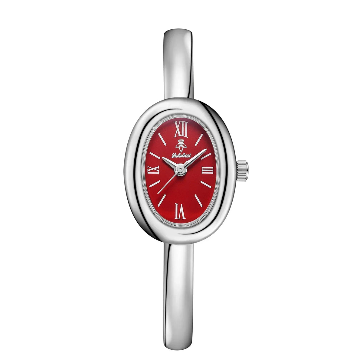 Women's Bracelet Watch in Oval Shape - Stylish Gold Finish