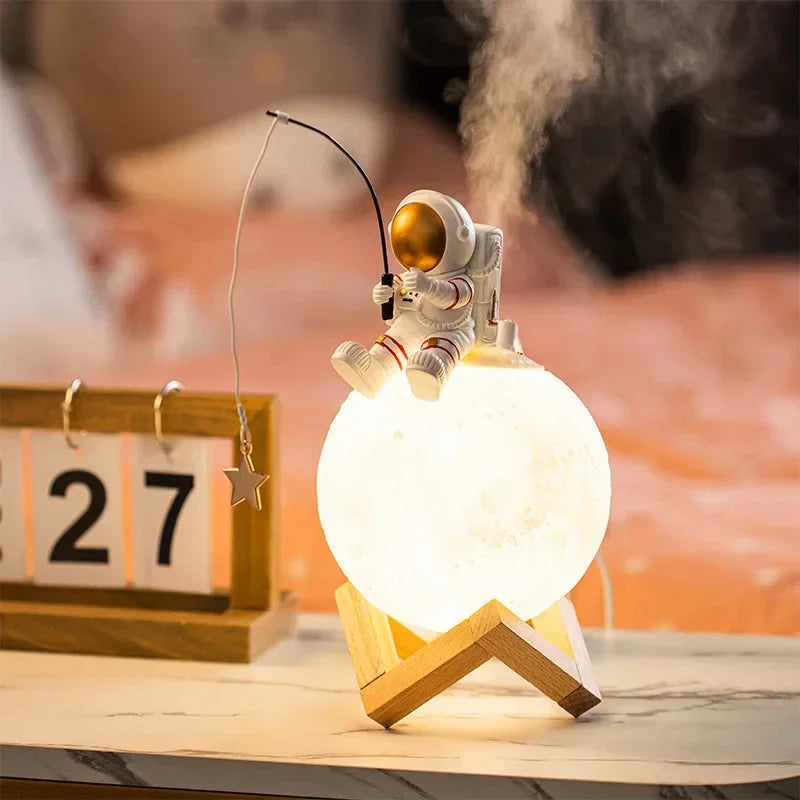 LED Moon Lamp for Astronaut Theme – Touch Control and Dimmable