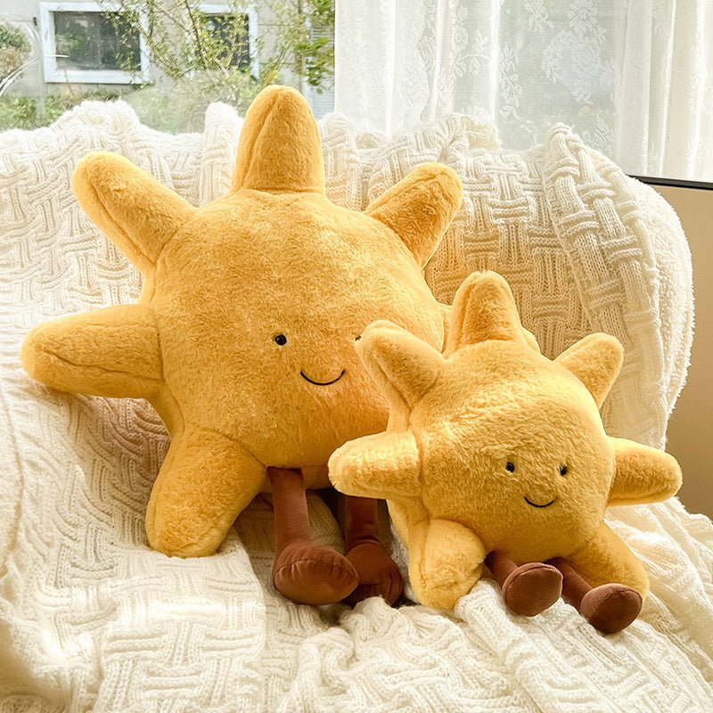 Sun and Moon Cuddle Pillow Featuring Adorable Expressions