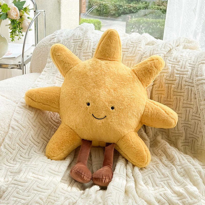 Sun and Moon Cuddle Pillow Featuring Adorable Expressions