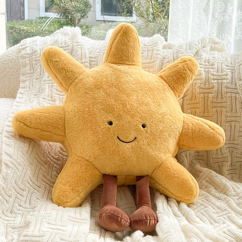 Sun and Moon Cuddle Pillow Featuring Adorable Expressions