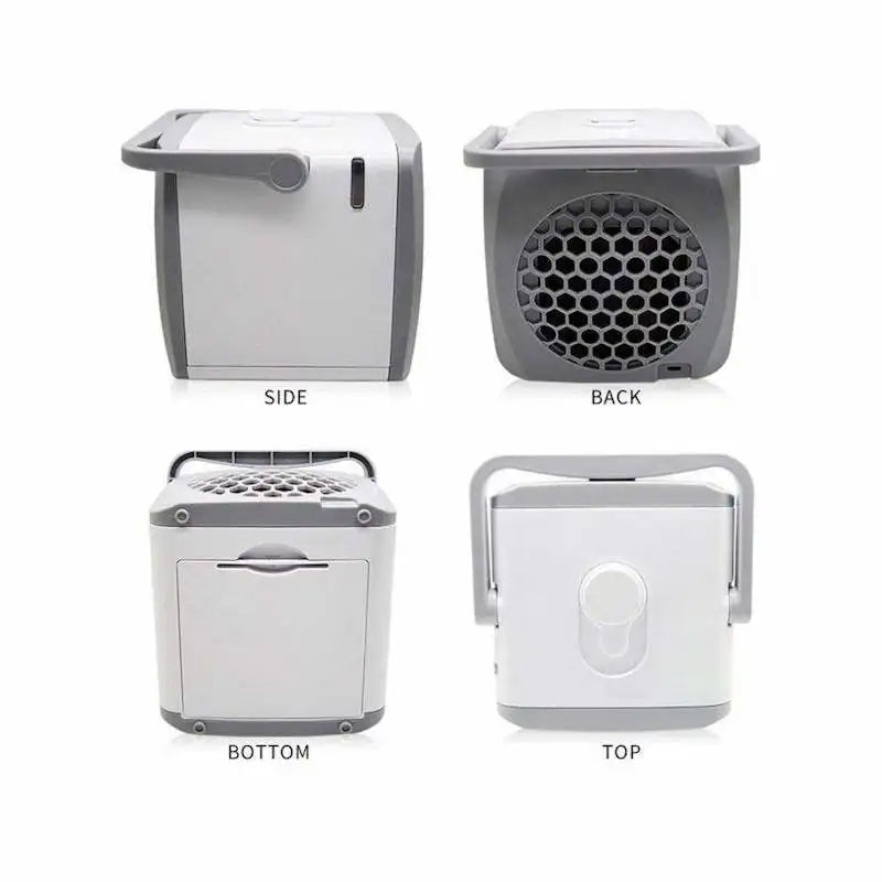 Compact 4-in-1 Air Cooler and Humidifier – USB Mini Fan for Home and Office