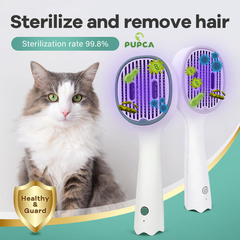 UV Light Pet Grooming Brush – Safe Parasite Defense