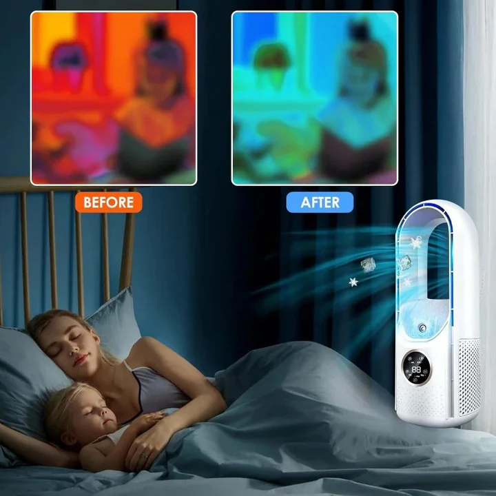 Compact Silent Air Cooler – Portable Desktop AC for Home and Office