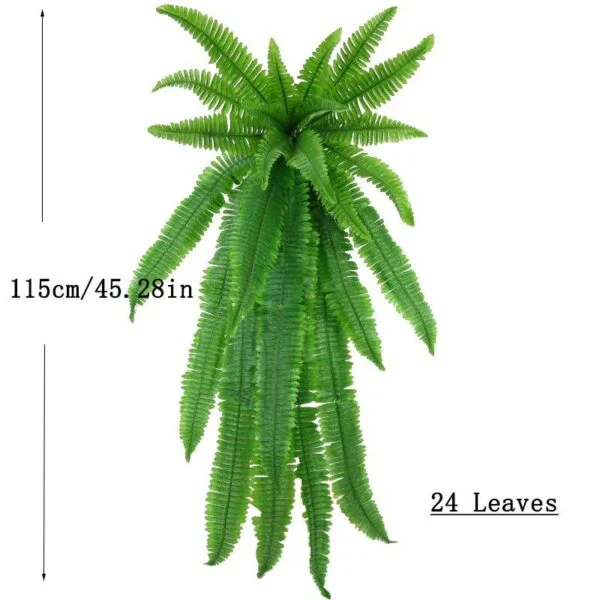 Realistic Artificial Boston Fern - UV Resistant Plant Decor