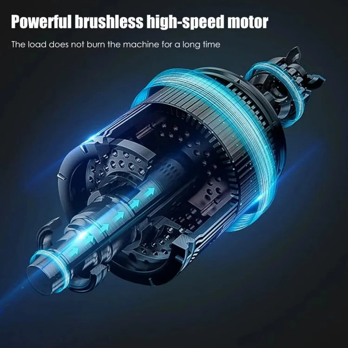 800W Battery-Powered Grass Cutter with 8 Blades and Dual Batteries