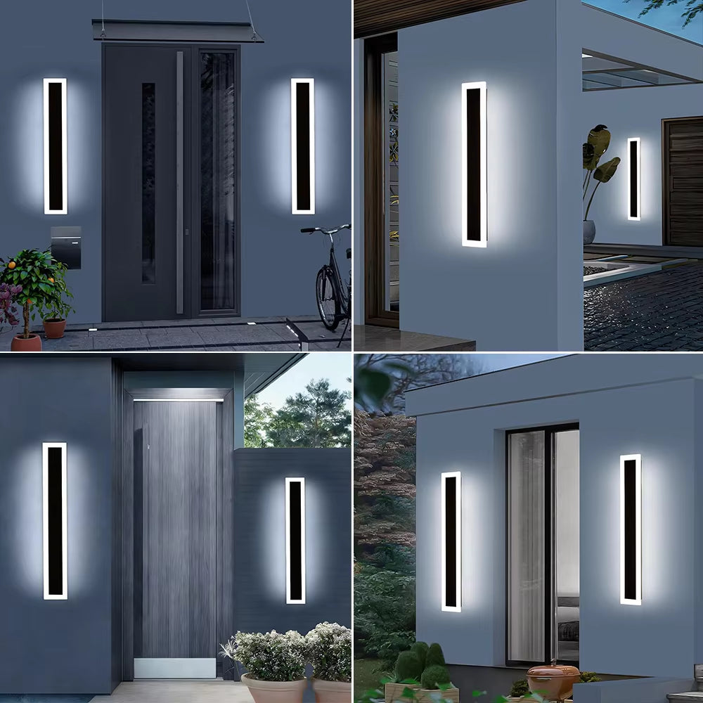 Vertical or Horizontal Slim LED Wall Light for Indoor and Outdoor Use – 5 Heights