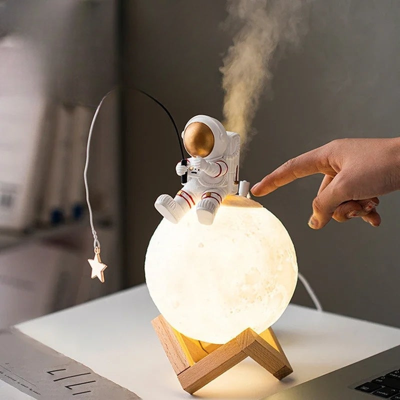LED Moon Lamp for Astronaut Theme – Touch Control and Dimmable