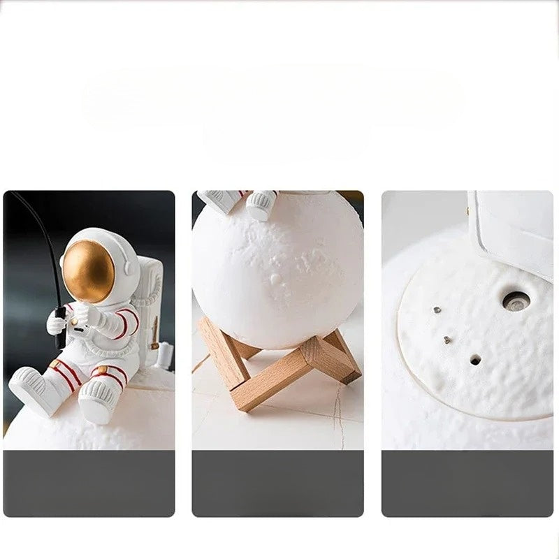 LED Moon Lamp for Astronaut Theme – Touch Control and Dimmable