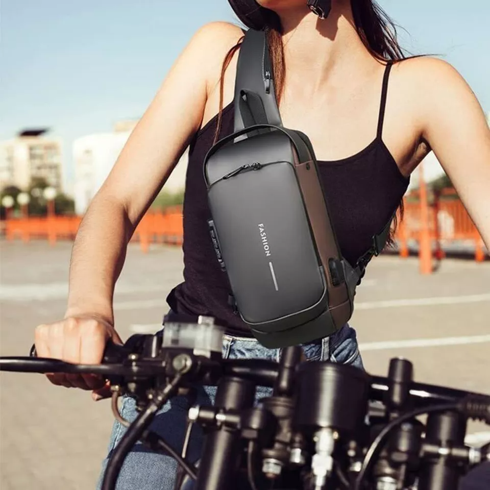 Backpack with Concealed Zippers for Theft Protection