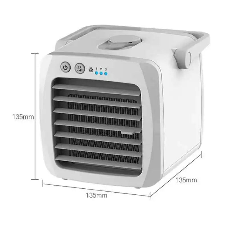 Compact 4-in-1 Air Cooler and Humidifier – USB Mini Fan for Home and Office