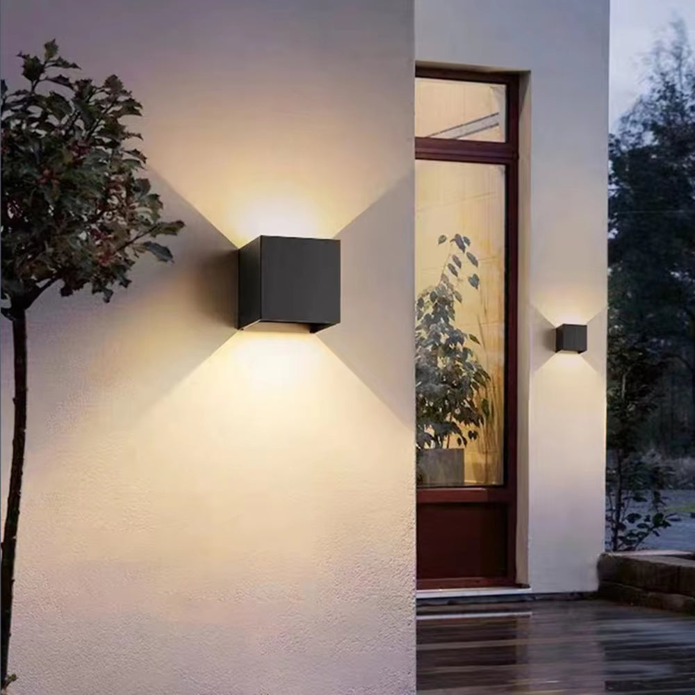 Wireless Cube LED Wall Light – Dimmable, USB Rechargeable (Pack of 2)