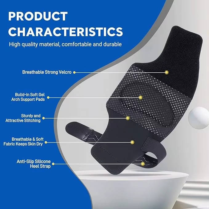Gel-Cushioned Adjustable Inserts for Arch Support and Foot Comfort
