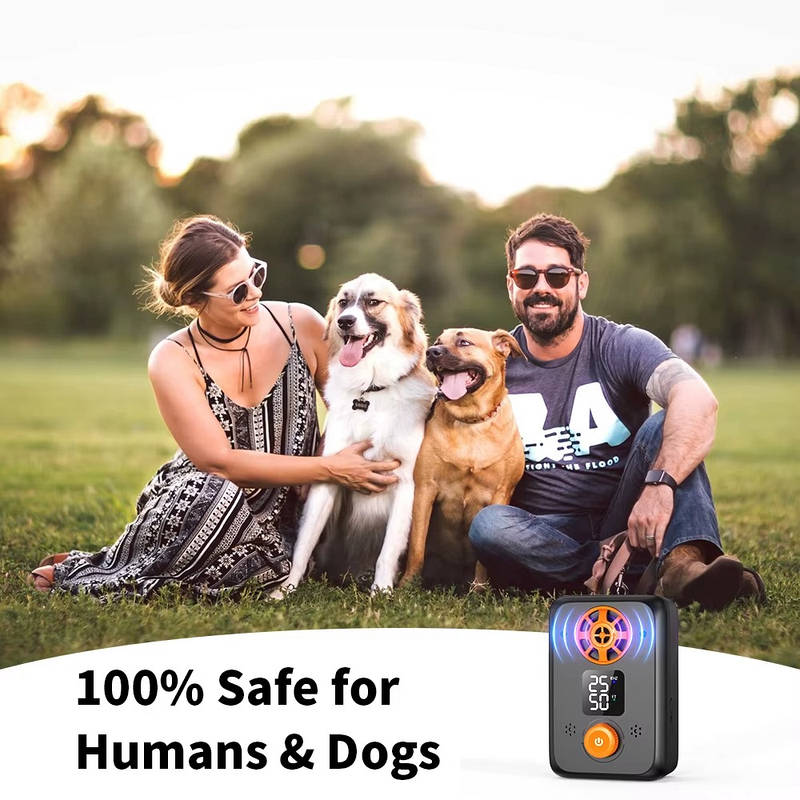 Rechargeable Ultrasonic Bark Training Device for Dogs with LED Display