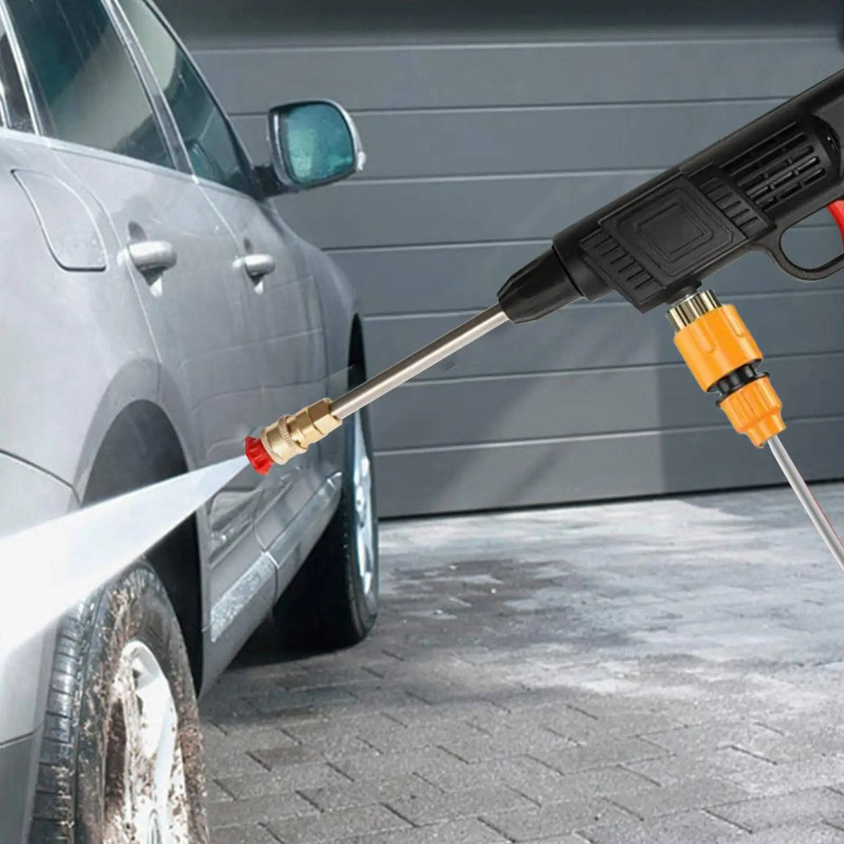 Portable Pressure Washer with Two Spray Modes and Soap Container, Copper Nozzle