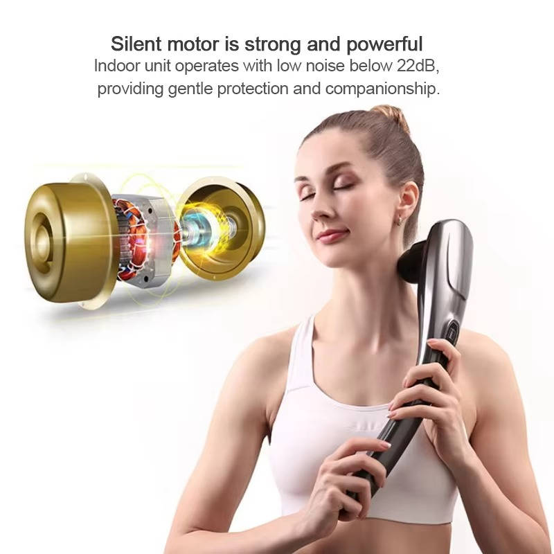 Corded Handheld Body Massager with 6 Attachments and Comfortable Grip