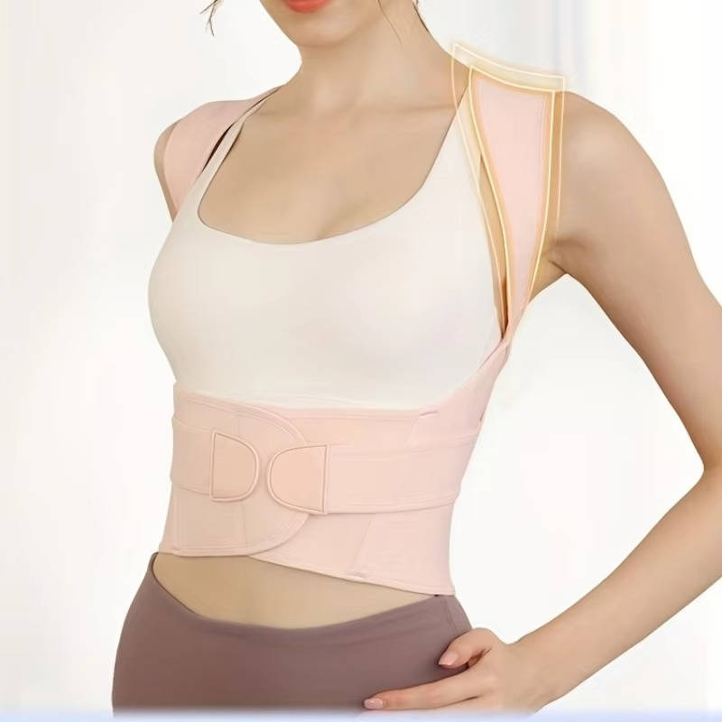 Breathable Shoulder Strap Posture Support Brace with Adjustable Fit