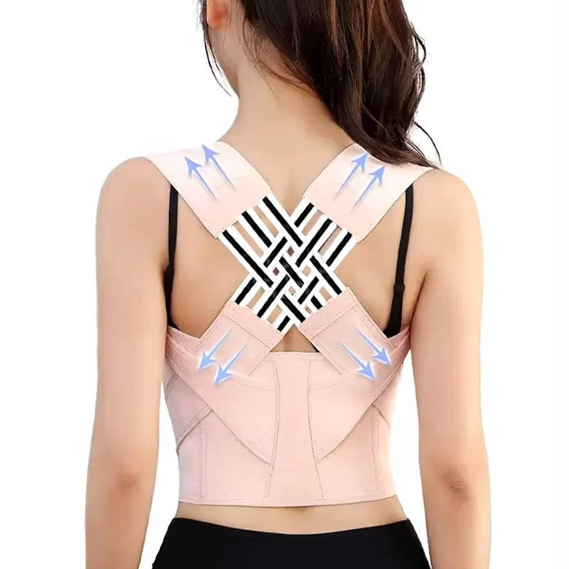 Breathable Shoulder Strap Posture Support Brace with Adjustable Fit