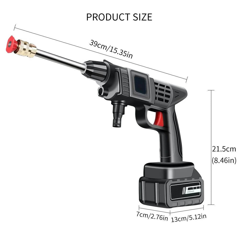 Portable Pressure Washer with Two Spray Modes and Soap Container, Copper Nozzle