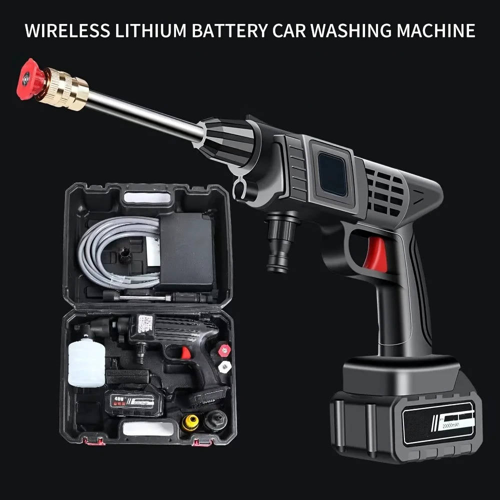 Portable Pressure Washer with Two Spray Modes and Soap Container, Copper Nozzle