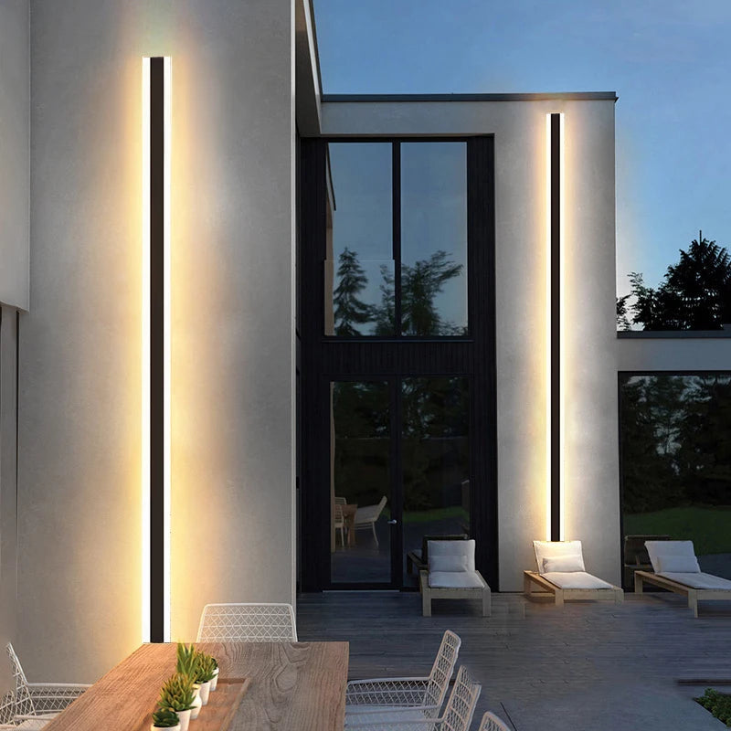 Vertical or Horizontal Slim LED Wall Light for Indoor and Outdoor Use – 5 Heights