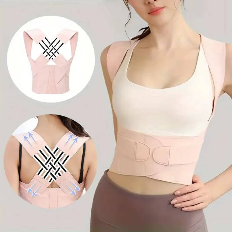 Breathable Shoulder Strap Posture Support Brace with Adjustable Fit