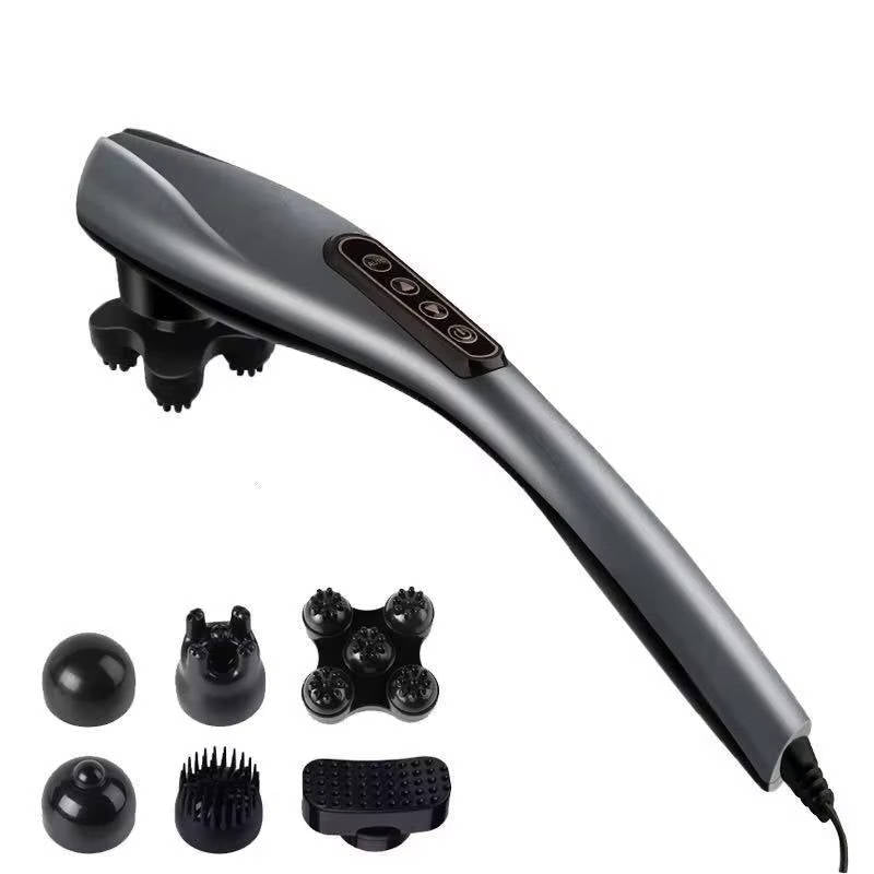 Corded Handheld Body Massager with 6 Attachments and Comfortable Grip