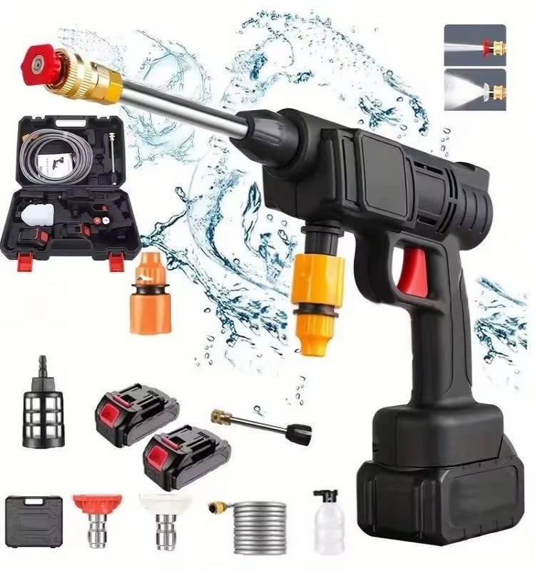 Portable Pressure Washer with Two Spray Modes and Soap Container, Copper Nozzle