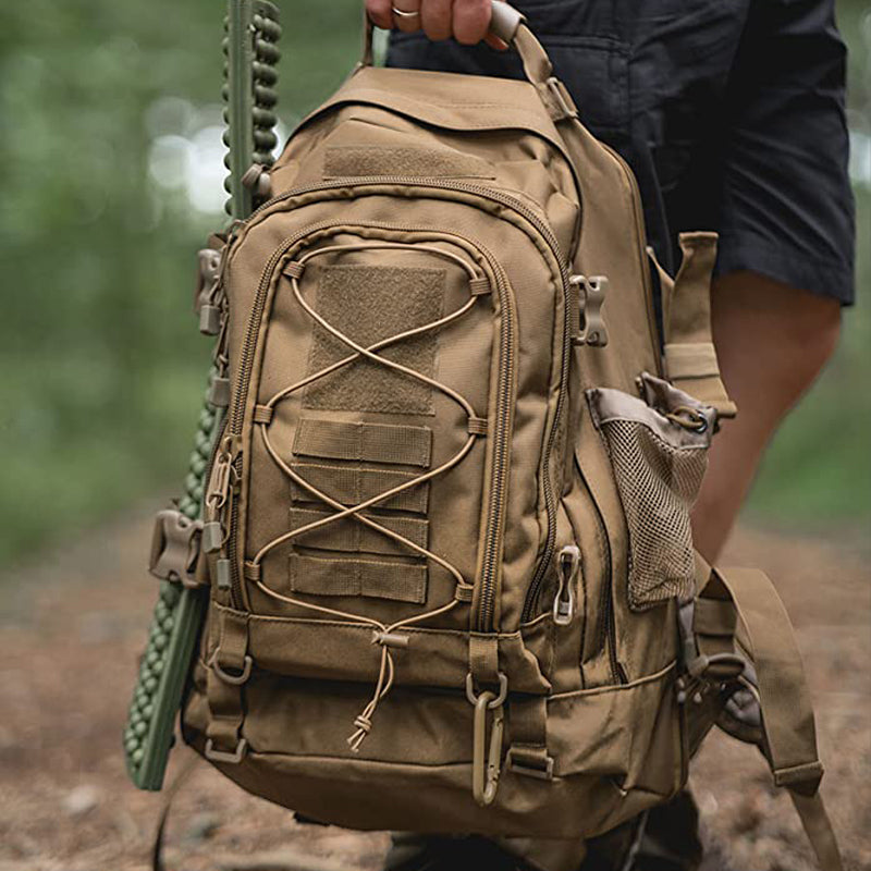 Expandable Waterproof Rucksack for Hiking, Camping, Travel - 60L Tactical Backpack