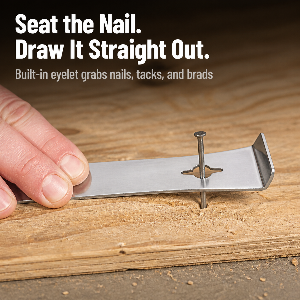 TitanEdge™ — Scrape, Pry & Pull Nails Clean With One Slim Steel Bar
