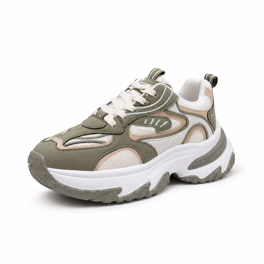VeroStride™ Khaki Sneakers — Effortless Chic Meets All-Day Cloud-Like Comfort