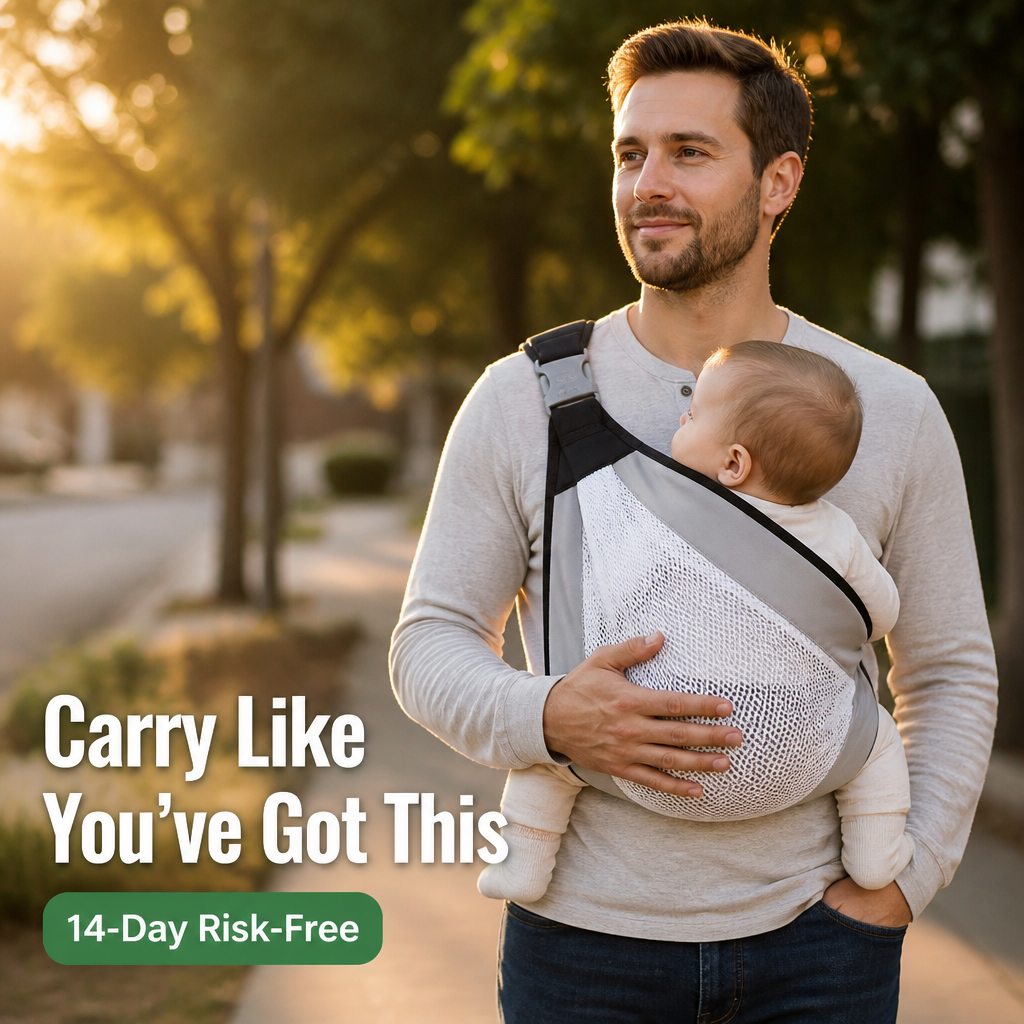 VelaNest™ — Slip It On, Settle Baby In, and Carry Pain-Free for Hours