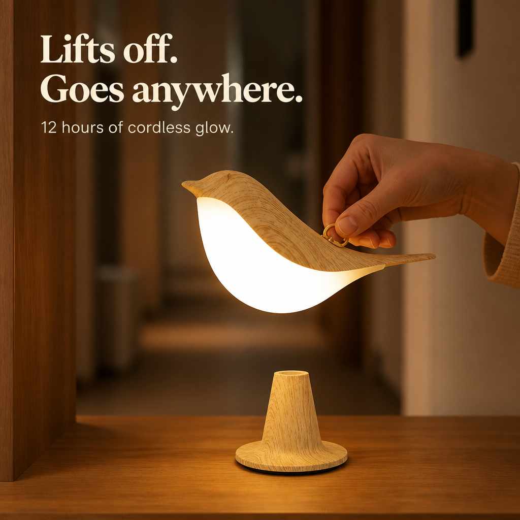 LumiNest™ — Unwind Every Evening With A Gentle Bird-Shaped Bedside Glow