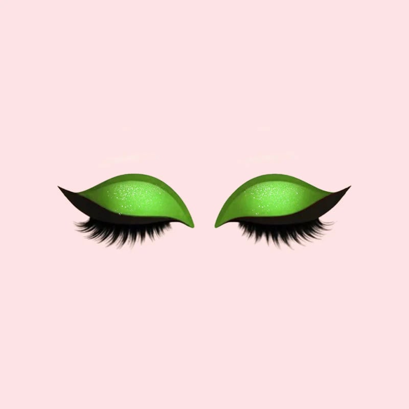 Eyeshadow and Eyelashes with Eye Makeup Patches