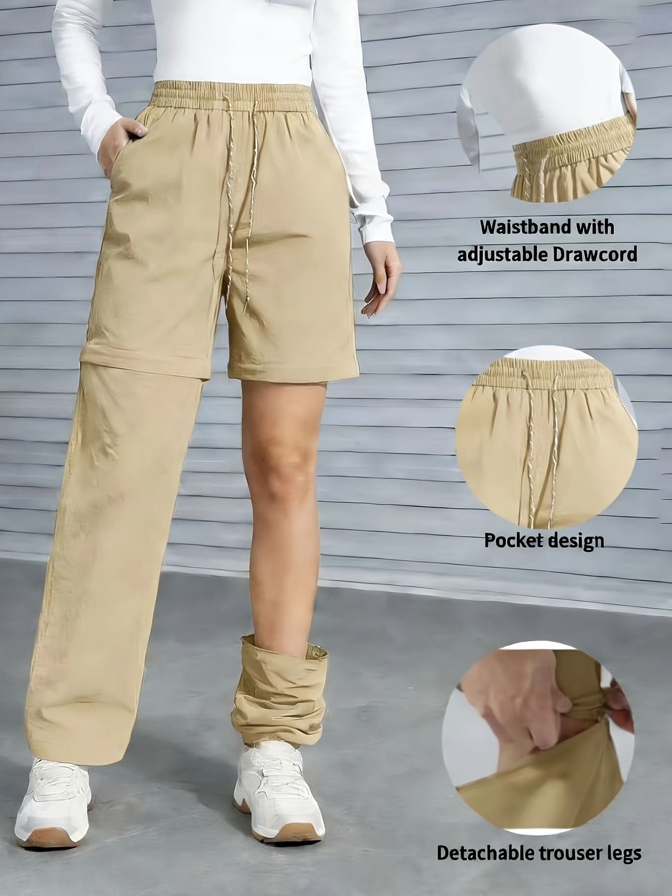 Convertible Outdoor Hiking Trousers for Adventure Activities