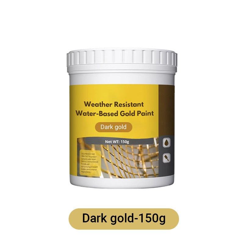 Water-Based Finish in Metallic Gold – Weather-Resistant Coating