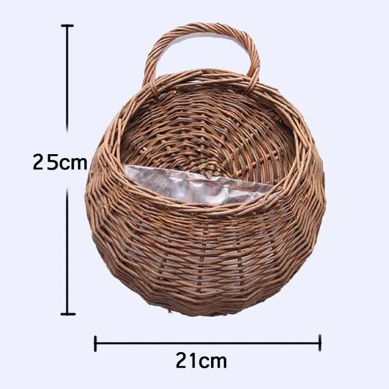 Wicker Wall Planter Basket for Hanging Decor
