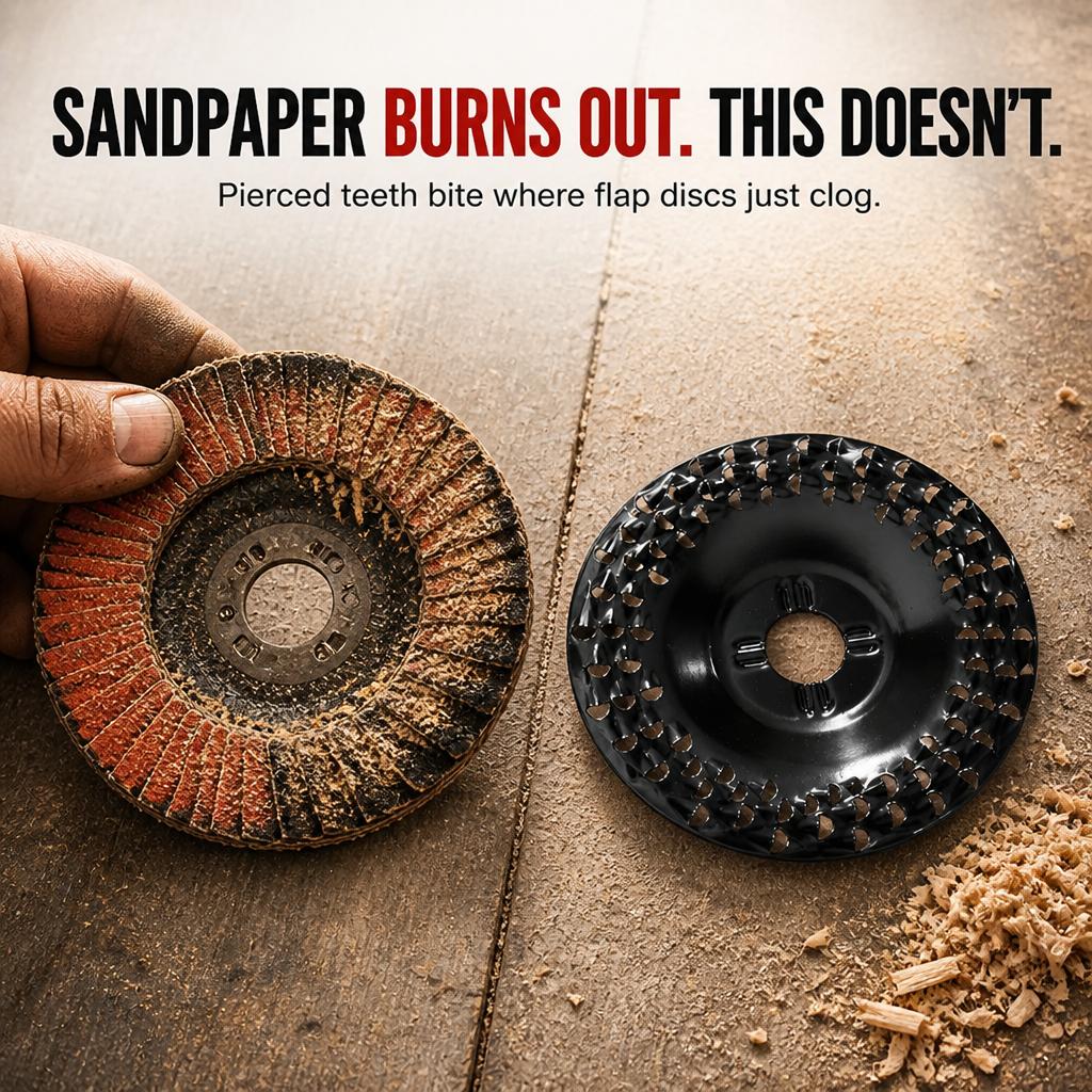 VeloCraft™ — Sculpt, Carve & Hog Wood at Double Speed on Any 5″ Grinder