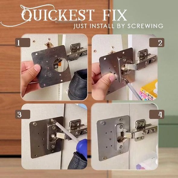 Kitchen Cabinet Hinge Plate Kit